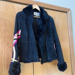 Ebene by Patrick Assuline Rabbit Fur Jacket - Size 2 - Super Soft